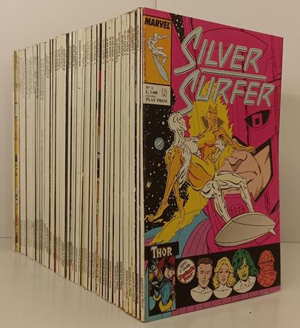 Silver Surfer 1/53 Completa- Stan Lee John Buscema- Play Press- 1987- B- R23 - copertina
