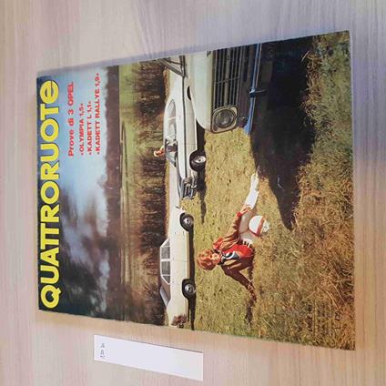 QUATTRORUOTE - 1968 - PROVE DI 3 OPEL - auto, motori, viaggio, corse, f1 - copertina