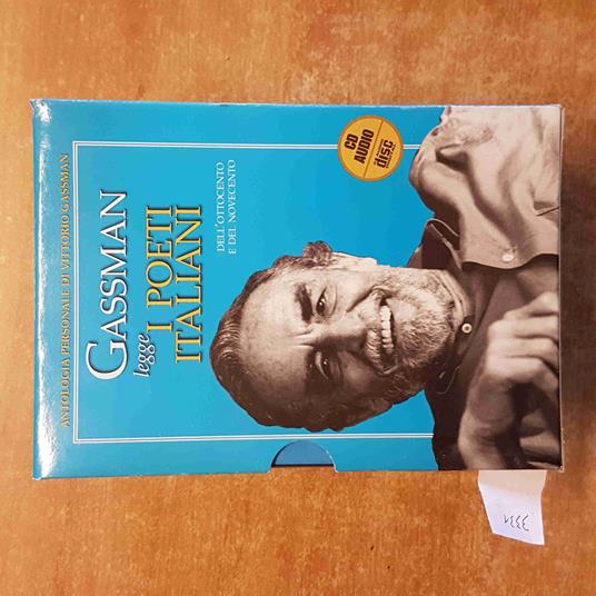 GASSMAN LEGGE I POETI ITALIANI 6 cd sigillati + libro + cofanetto MONDADORI 2005 - Vittorio Gassman - copertina