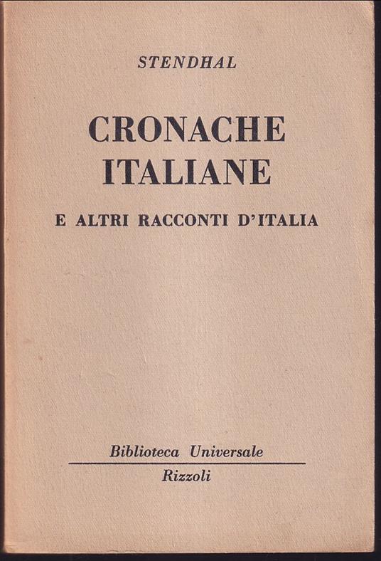 Cronache Italiane e altri racconti d'Italia - copertina