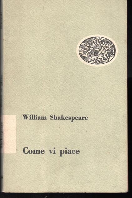 Come vi piace - William Shakespeare - copertina