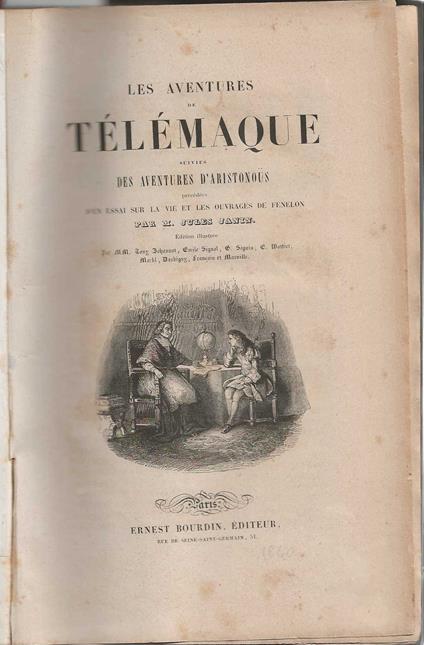 Les Aventures de Telemaque suivies Des Aventures d' Aristonous - François Fénelon - copertina