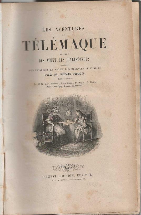 Les Aventures de Telemaque suivies Des Aventures d' Aristonous - François Fénelon - copertina