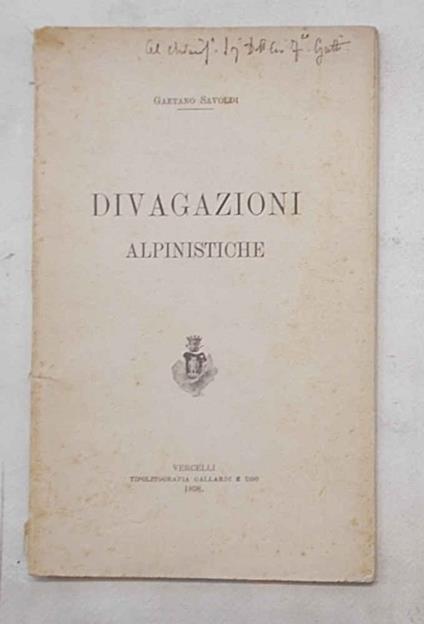 Divagazioni alpinistiche - copertina