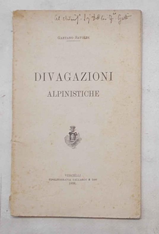 Divagazioni alpinistiche - copertina