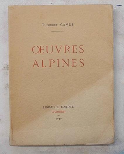 Oeuvres alpines - copertina