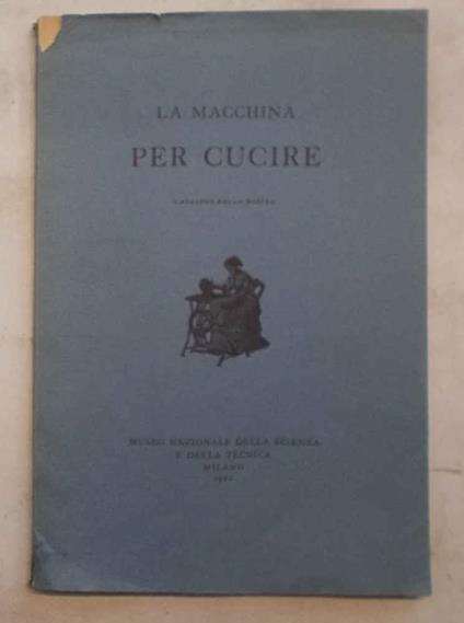 macchina per cucire. Catalogo della mostra - copertina