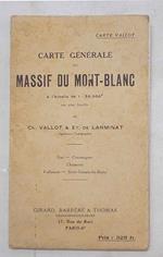 Carte générale du Massif du Mont-Blanc à l'échelle de 1:50.000 en une feuille. Sixt - Courmayeur - Chamonix - Vallorcine - Saint-Gervais-le-Bains