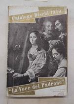 Catalogo dischi 1940. 