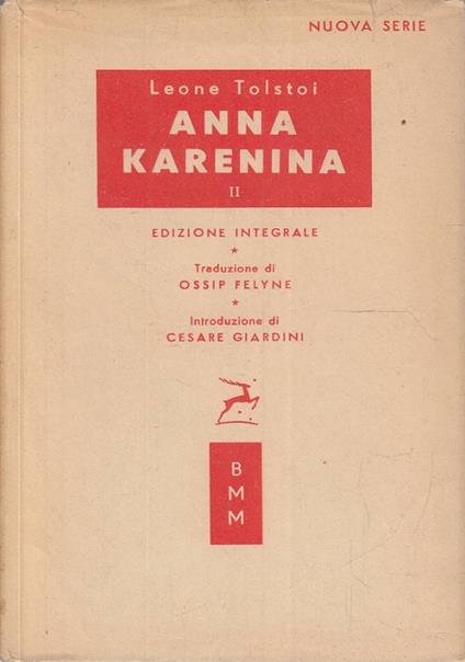 Anna Karénina - Lev Tolstoj - copertina