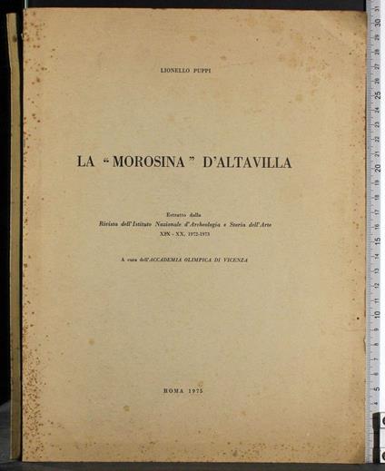 "morosina" d'altavilla - Lionello Puppi - copertina