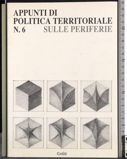 Appunti di politica territoriale sulle periferie N 6 - copertina