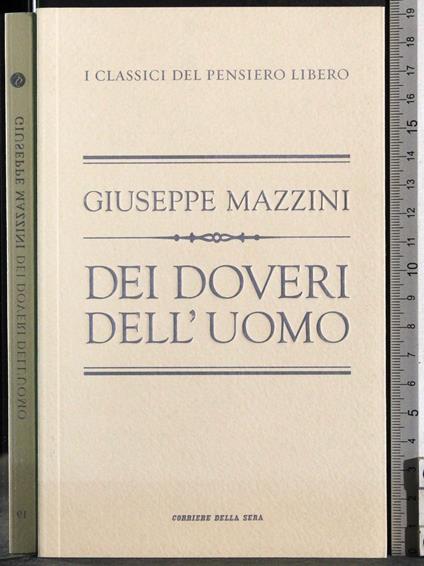 Dei doveri dell'uomo - Giuseppe Mazzini - copertina