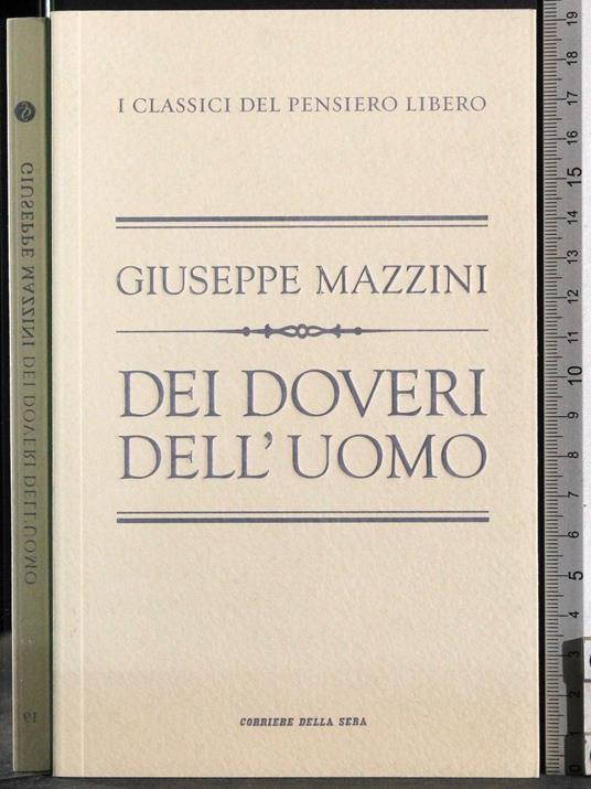Dei doveri dell'uomo - Giuseppe Mazzini - copertina