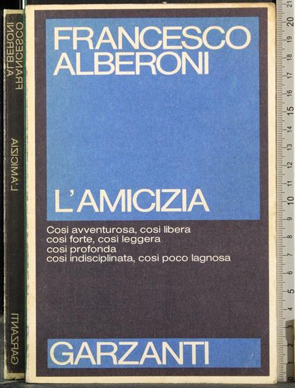 L' amicizia - Francesco Alberoni - copertina
