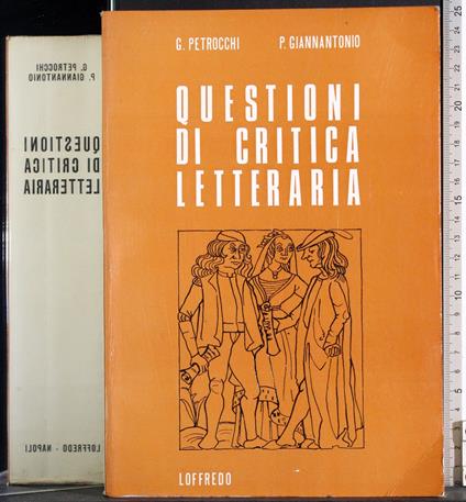 Questioni di critica Letteraria - copertina