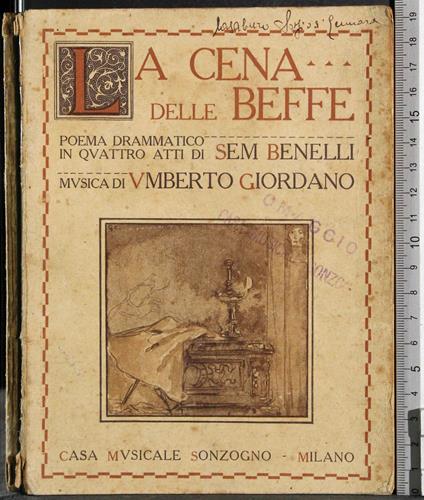 Cena delle Beffe - Sem Benelli - copertina