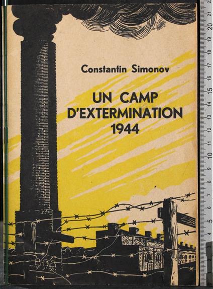 Un camp d'extermination 1944 - Konstantin Simonov - copertina