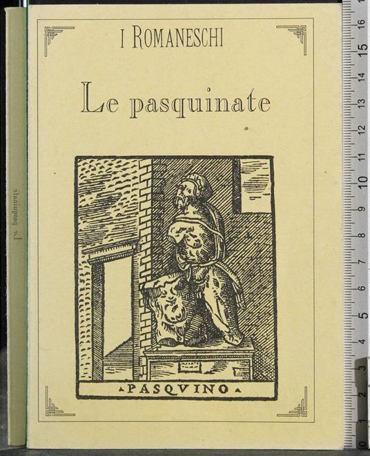 I Romaneschi. Le pasquinate - copertina
