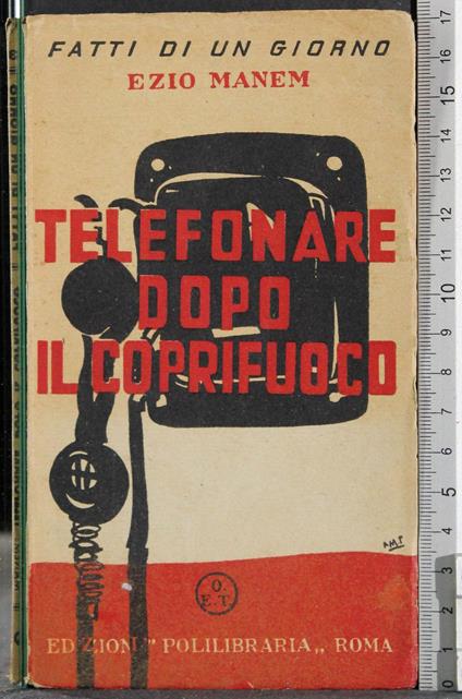 Telefonare dopo il coprifuoco - copertina