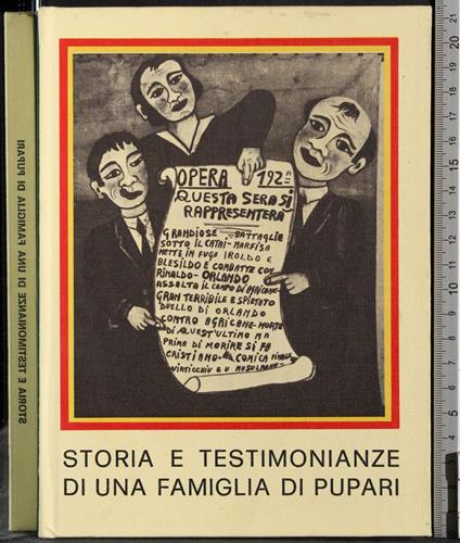 Storia e testimonianze di una famiglia di Pupari - copertina