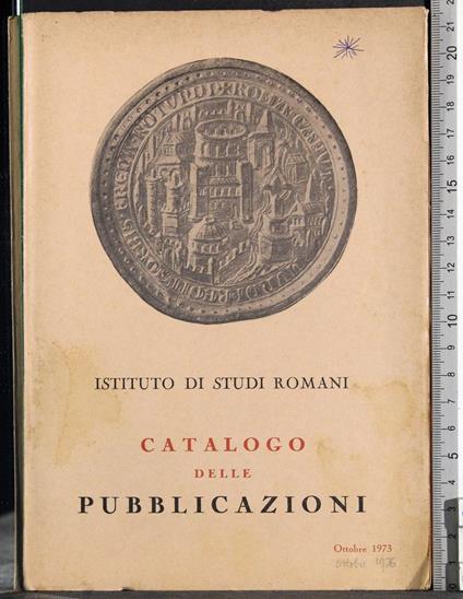 Catalogo delle pubblicazioni - copertina