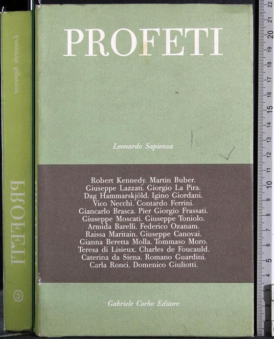Profeti - Leonardo Sapienza - copertina
