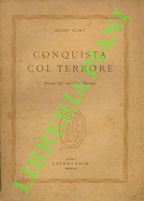 Conquista col terrore. Storia del satellite Europa - copertina