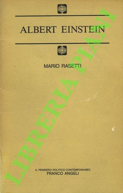 Albert Einstein - Mario Rasetti - copertina