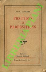 Positions et Propositions