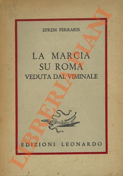 marcia su Roma vista dal Viminale. - copertina