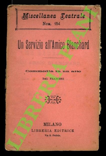 Un servizio all'amico Blanchard - copertina
