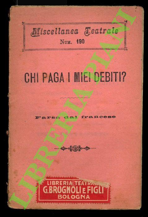 Chi paga i miei debiti ? - copertina