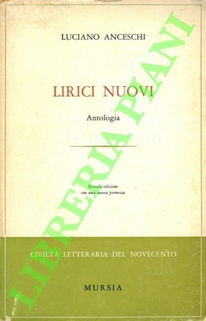 Lirici nuovi. Antologia - Luciano Anceschi - copertina