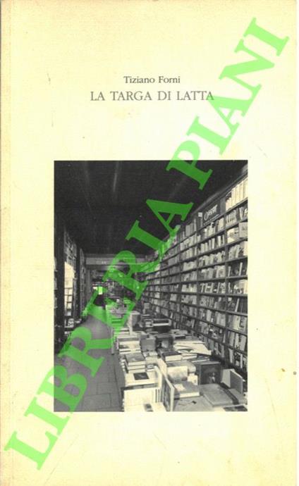targa di latta - Tiziano Forni - copertina