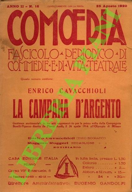 campana d’argento - Enrico Cavacchioli - copertina