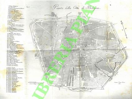 Guida del forestiere per la città di Bologna e suoi sobborghi con quattordici tavole in rame. Edizione rivista, corretta e nuovamente aumentata - copertina