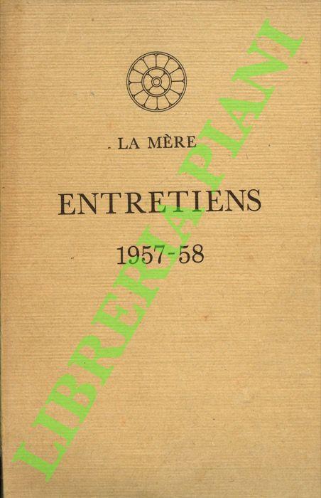 Entretiens 1957-58 - La Mere - copertina