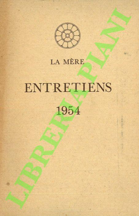 Entretiens 1954 - La Mere - copertina