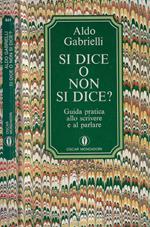 Si dice o non si dice?