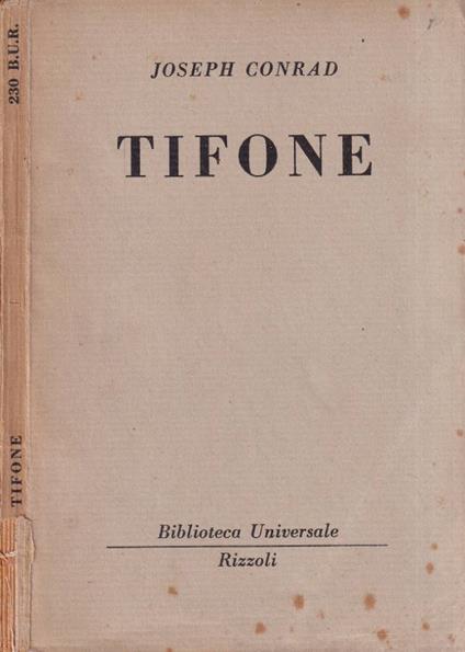 Tifone - Joseph Conrad - copertina