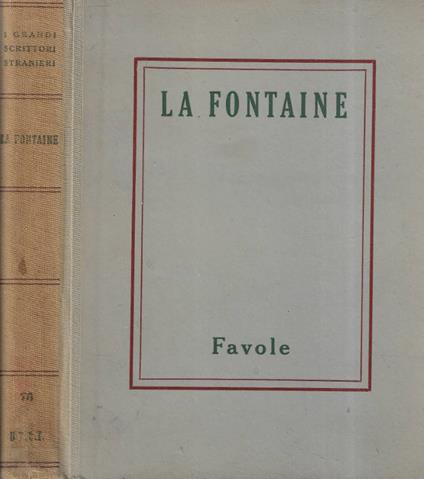 Favole - Jean de La Fontaine - copertina