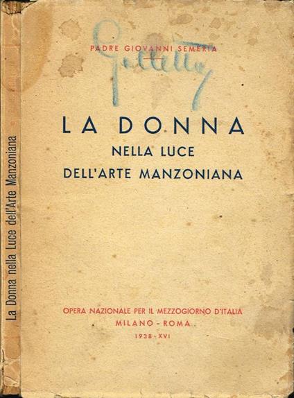 La donna - Giovanni Semeria - copertina