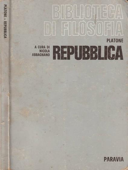 Repubblica - Platone - copertina