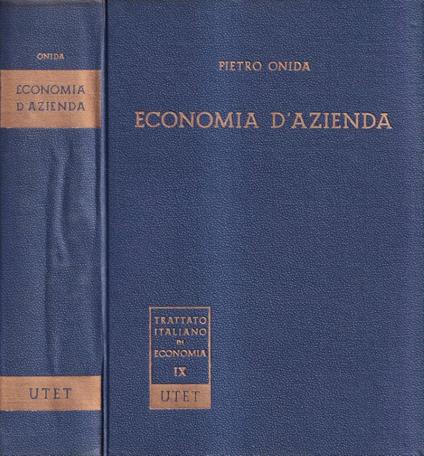 Economia d'azienda - Pietro Onida - copertina