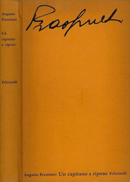 Un capitano a riposo - Augusto Frassineti - copertina