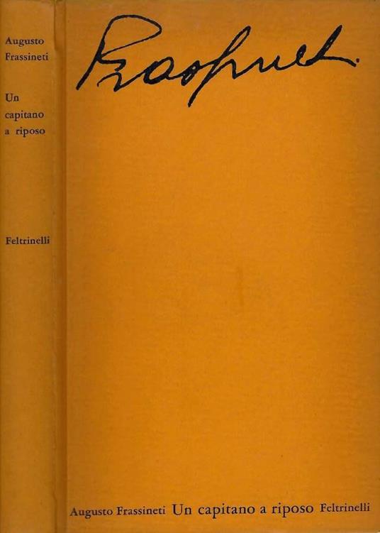 Un capitano a riposo - Augusto Frassineti - copertina