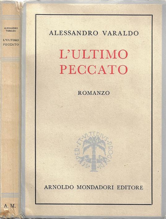 L' ultimo peccato - Alessandro Varaldo - copertina