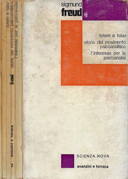 Totem e tabù - Storia del movimento psicoanalitico - L'interesse per la psicoanalisi - Sigmund Freud - copertina