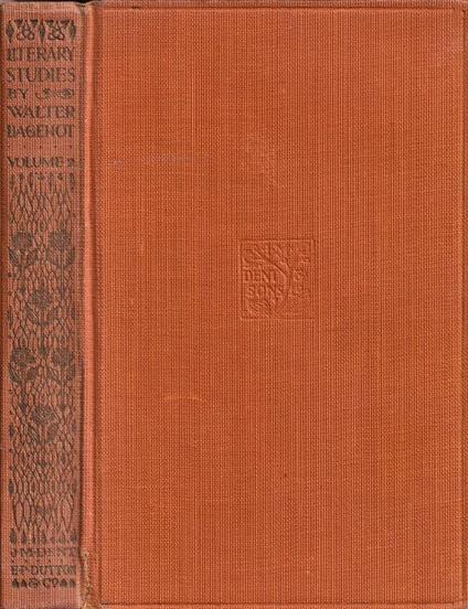 Literary studies, volume II - Walter Bagehot - copertina